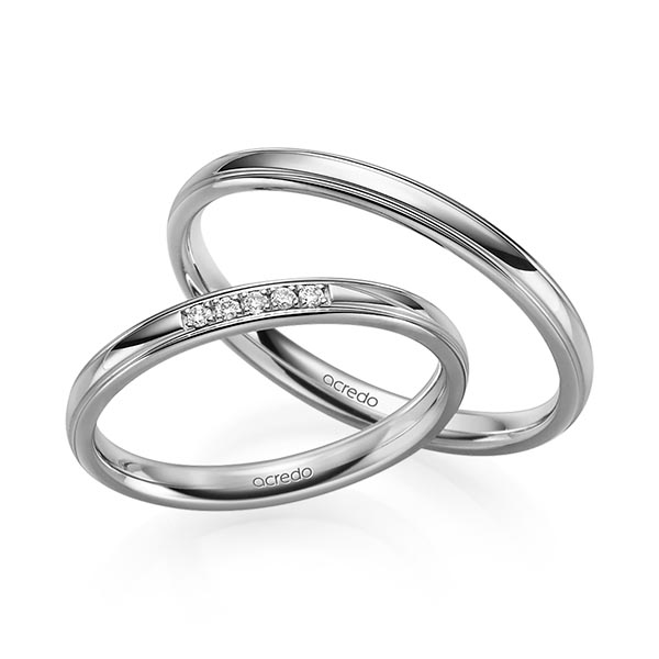 Trouwringen - Platina - S-1226-8
