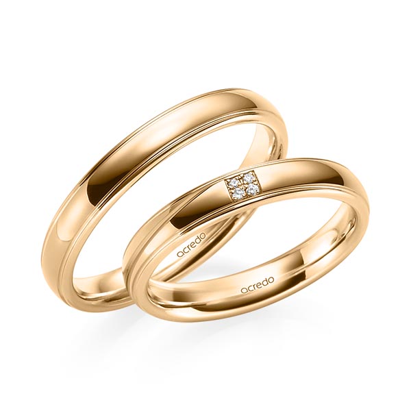 Trouwringen - Rosé goud - S-1228-7