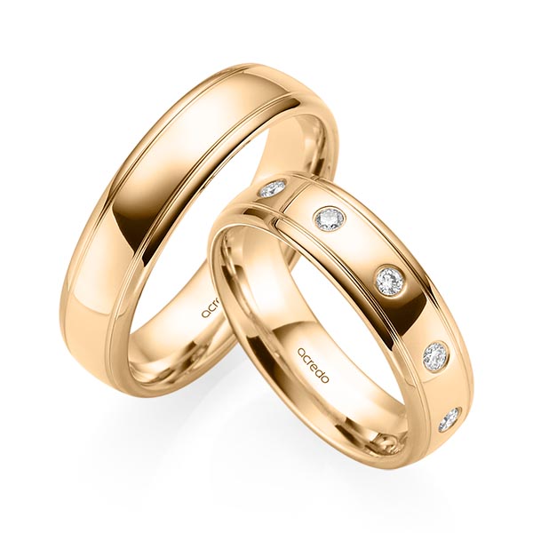 Trouwringen - Rosé goud - S-1232-7