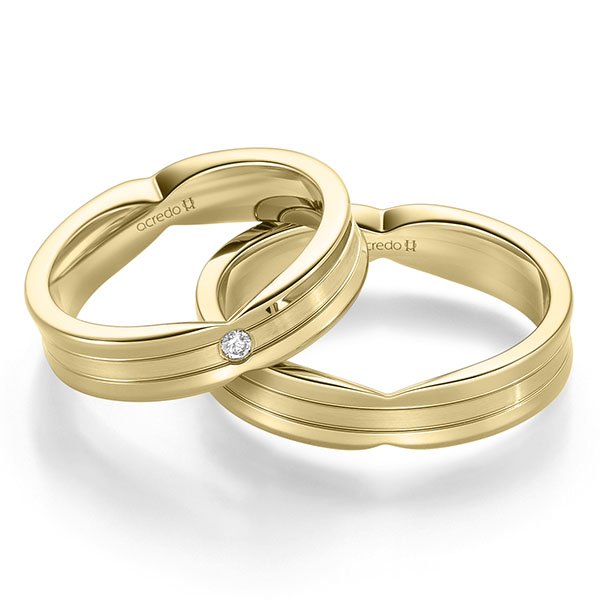 Trouwringen - Geel goud - A-2362-8