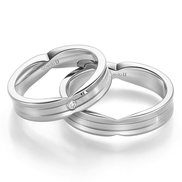 Trouwringen - Wit goud - A-2362-6