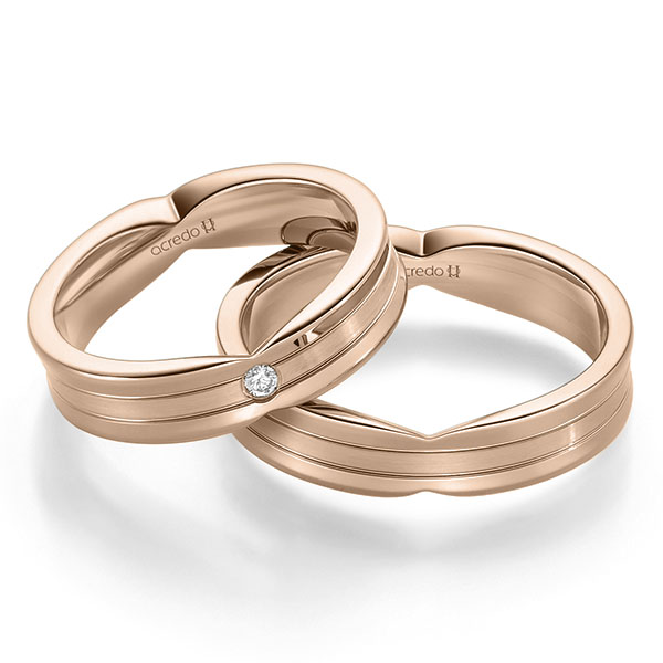 Trouwringen - Rood goud - A-2362-11