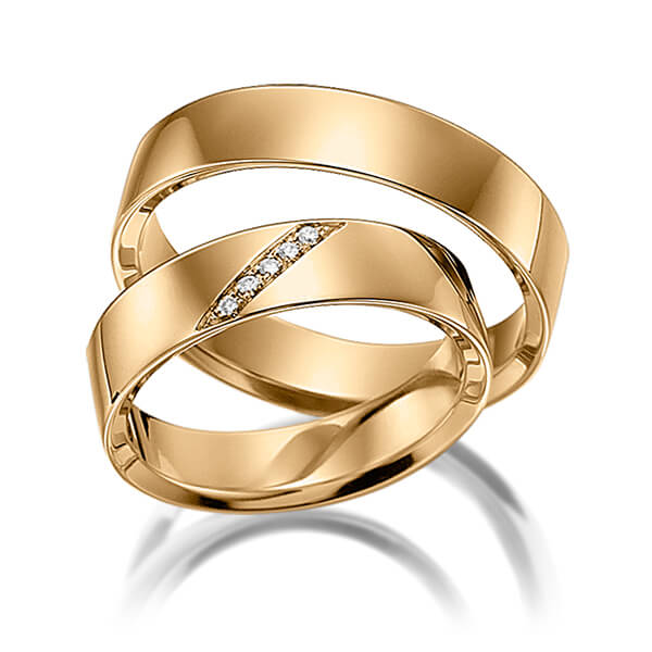 Trouwringen - Rosé goud - S-1087-2