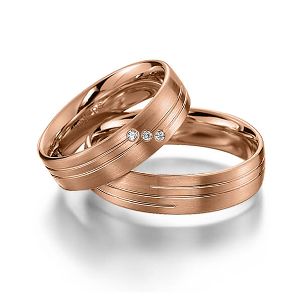 Trouwringen - Rood goud - S-1144-4