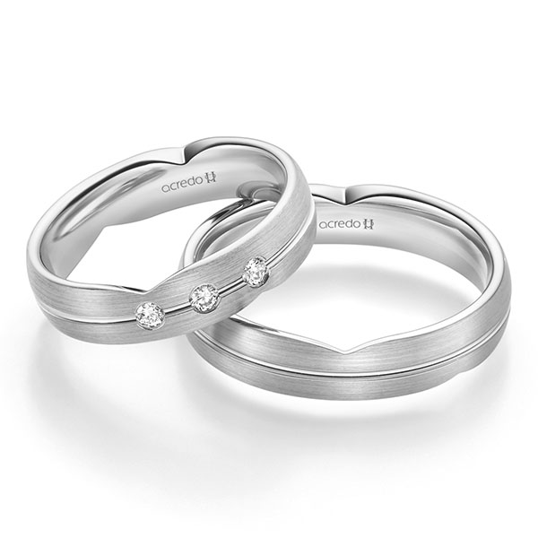 Trouwringen - Wit goud - A-2364-6