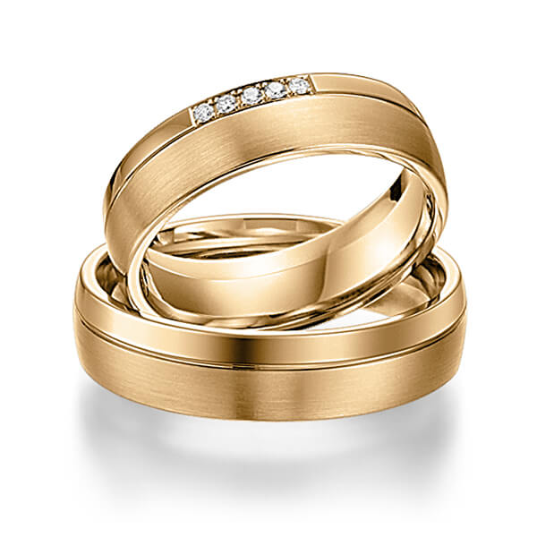 Trouwringen - Rosé goud - S-1109-4