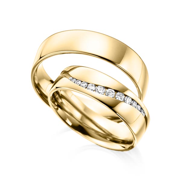 Trouwringen - Geel goud - A-6006-3