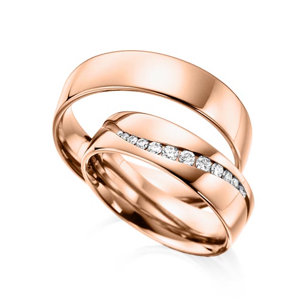 Trouwringen - Rood goud - A-6006-4