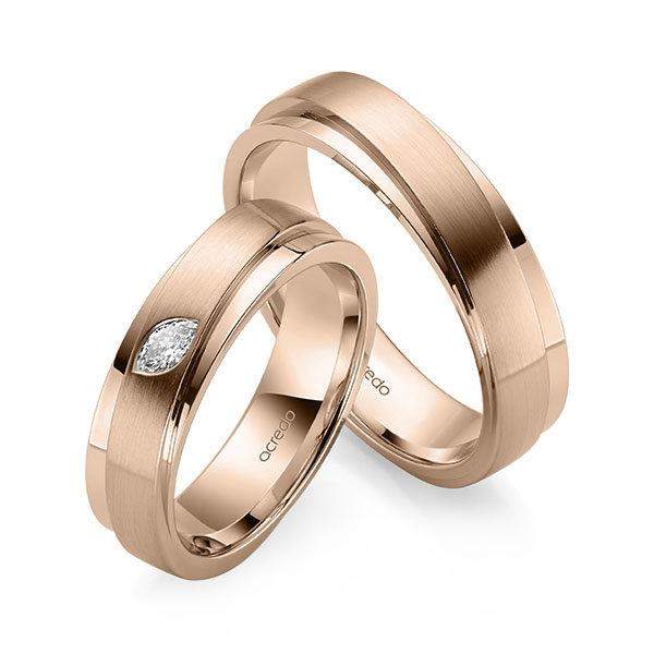 Trouwringen - Rood goud - A-2160-5