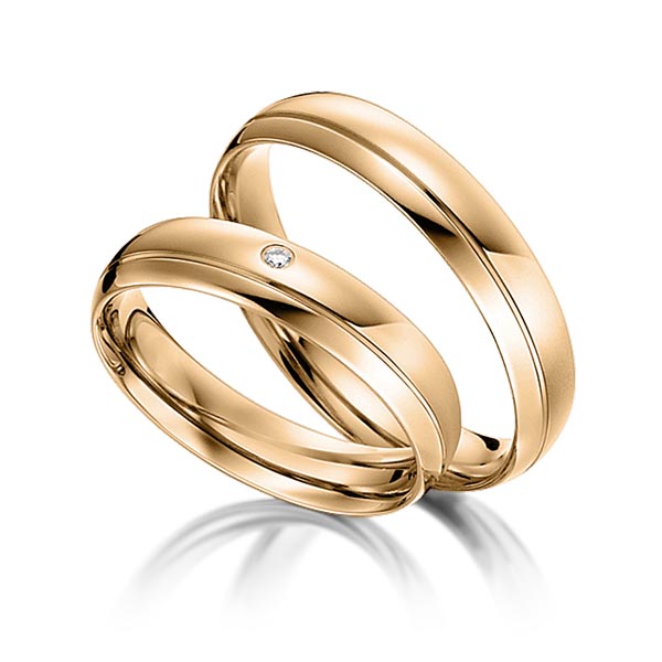 Trouwringen - Rosé goud - S-1103-4