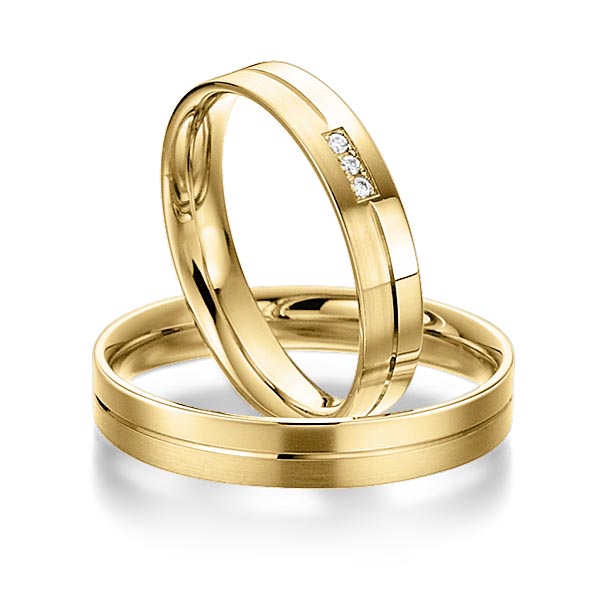 Trouwringen - Geel goud - S-1104-5
