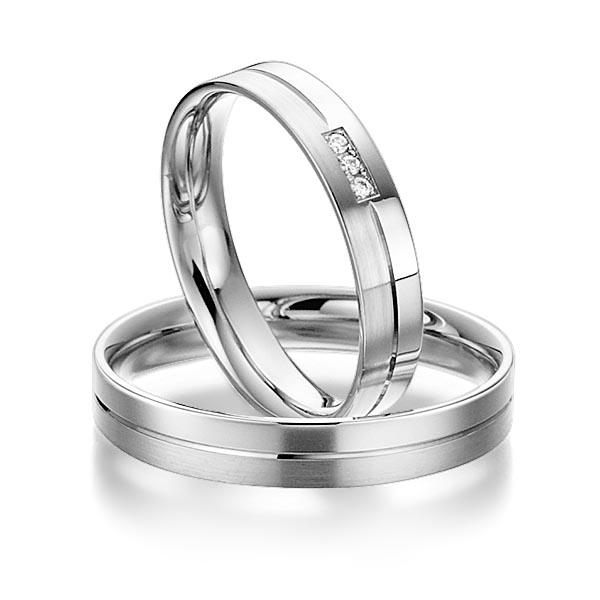 Trouwringen - Wit goud - S-1104-7