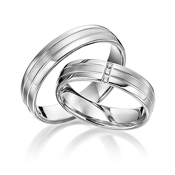 Trouwringen - Wit goud - S-1106-7