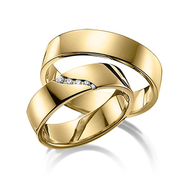Trouwringen - Geel goud - A-6005-3
