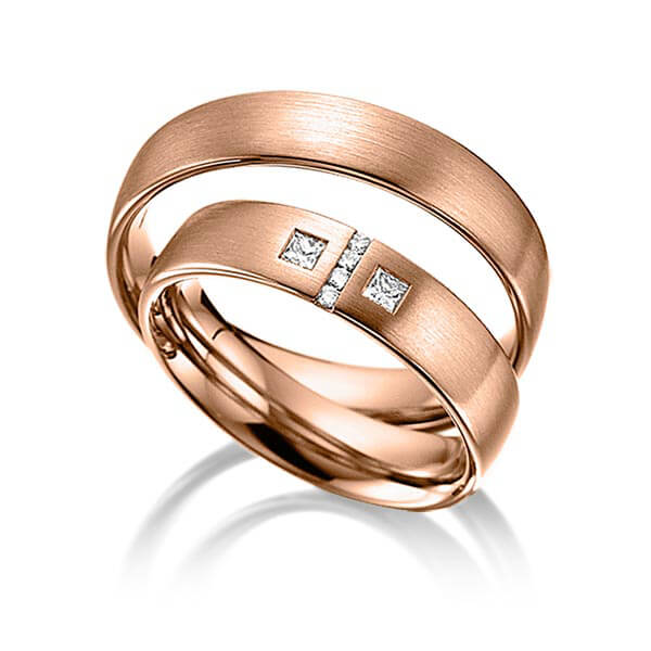 Trouwringen - Rood goud - A-6004-4