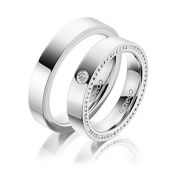 Trouwringen - Wit goud - A-1541-4