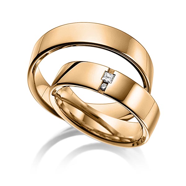 Trouwringen - Rosé goud - A-6015-7