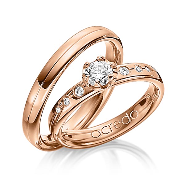 Trouwringen - Rood goud - A-1204-9
