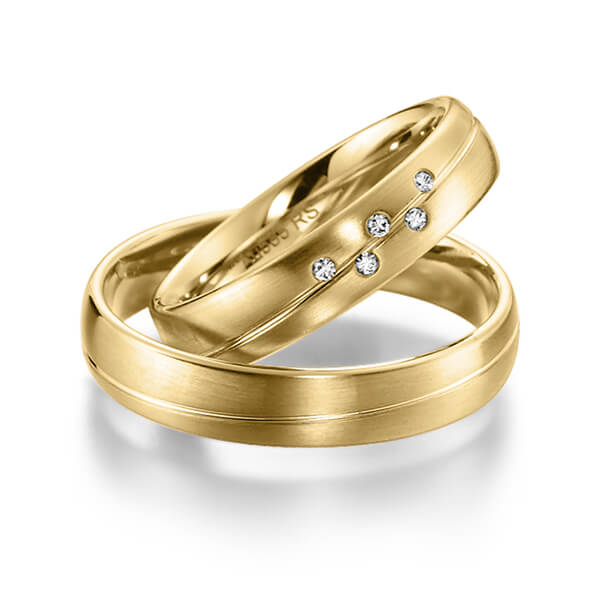Trouwringen - Geel goud - S-1143-2