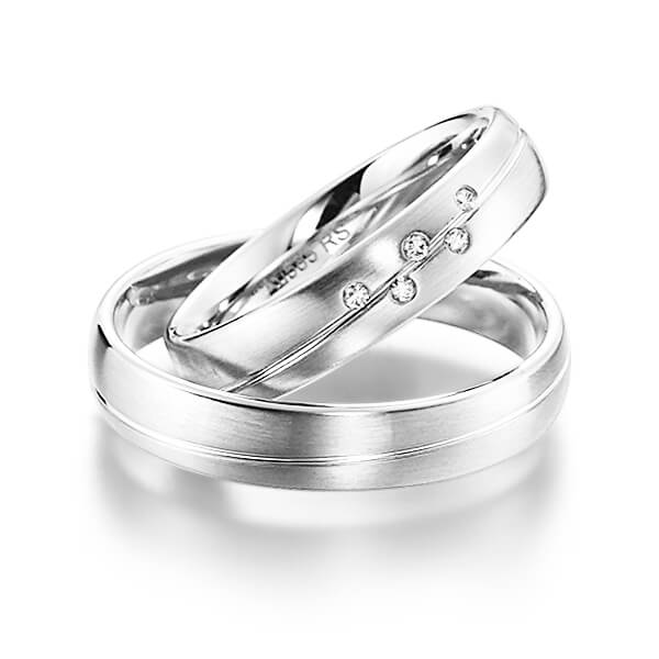 Trouwringen - Wit goud - S-1143-4