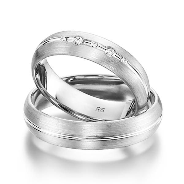 Trouwringen - Wit goud - S-1163-3