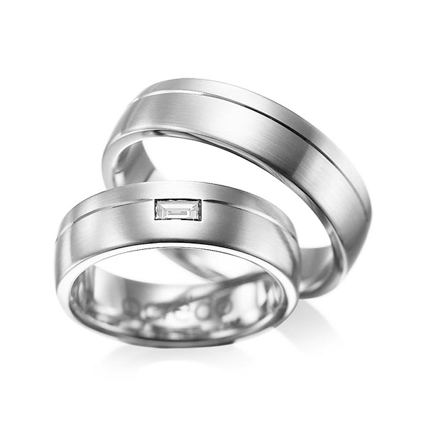 Trouwringen - Wit goud - A-1009-1