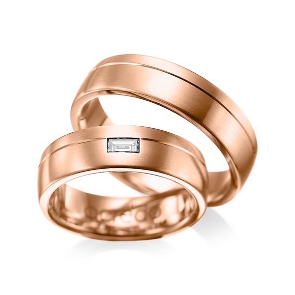 Trouwringen - Rood goud - A-1009-6