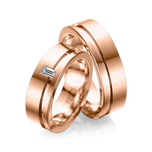Trouwringen - Rood goud - A-1017-6