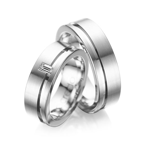 Trouwringen - Wit goud - A-1017-1