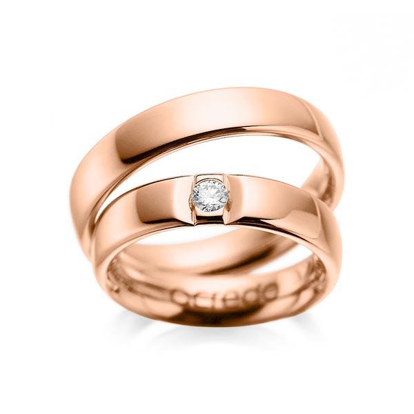 Trouwringen - Rood goud - A-1089-4