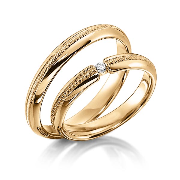 Trouwringen - Rosé goud - S-1135-2