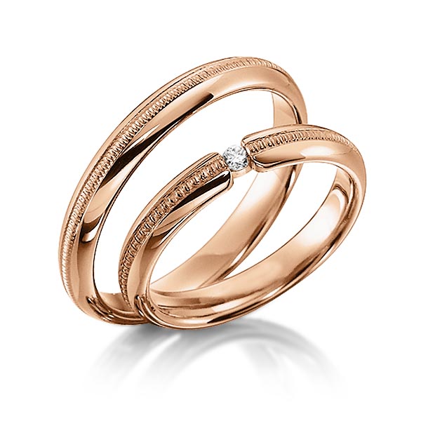 Trouwringen - Rood goud - S-1135-3
