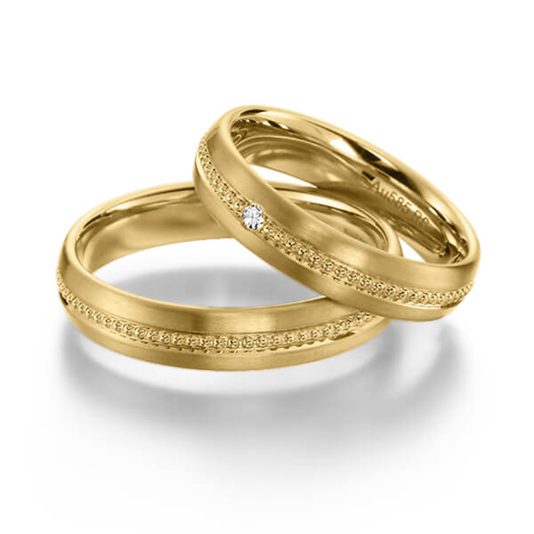 Trouwringen - Geel goud - S-1136-2