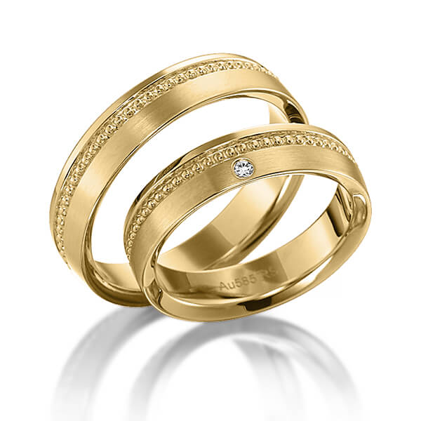 Trouwringen - Geel goud - S-1137-2