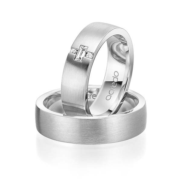 Trouwringen - Wit goud - A-6008-7