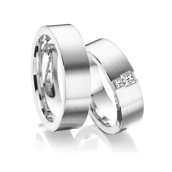 Trouwringen - Wit goud - A-6014-9