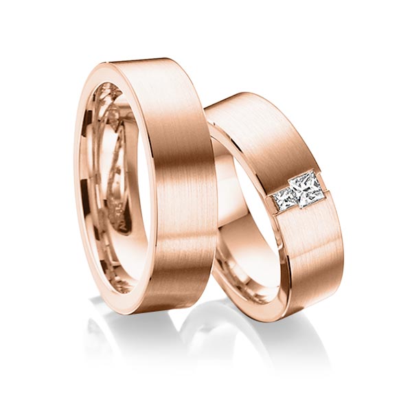 Trouwringen - Rood goud - A-6014-7