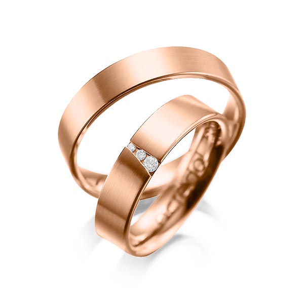 Trouwringen - Rood goud - A-1046-5