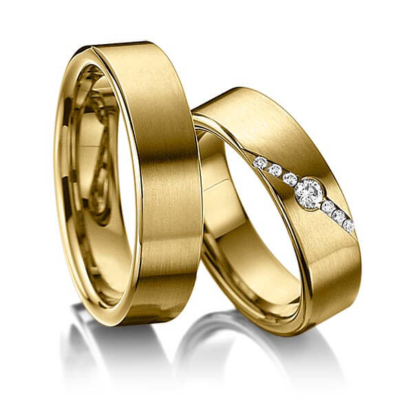 Trouwringen - Geel goud - A-6002-3