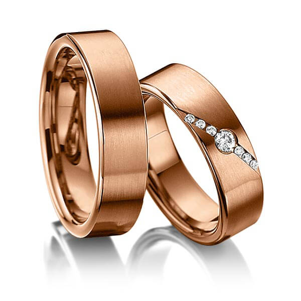 Trouwringen - Rood goud - A-6002-4