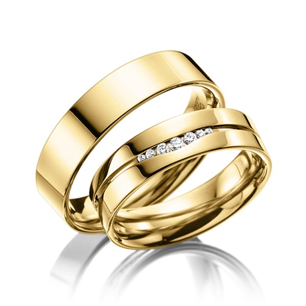 Trouwringen - Geel goud - A-3004-5