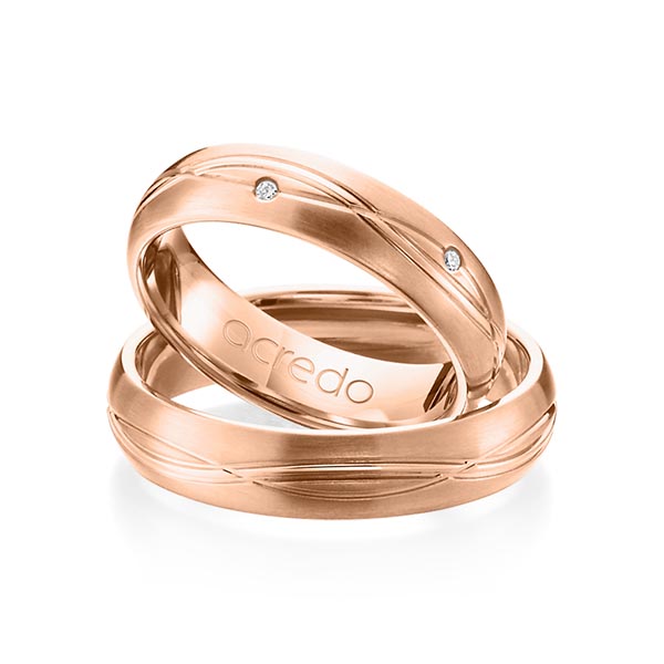 Trouwringen - Rood goud - A-1158-7