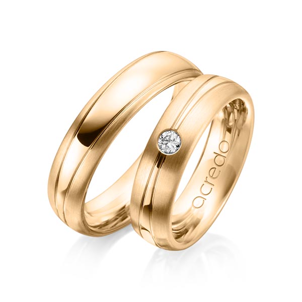 Trouwringen - Rosé goud - A-1149-6