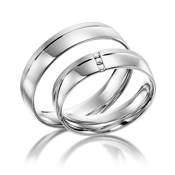 Trouwringen - Wit goud - S-1105-7
