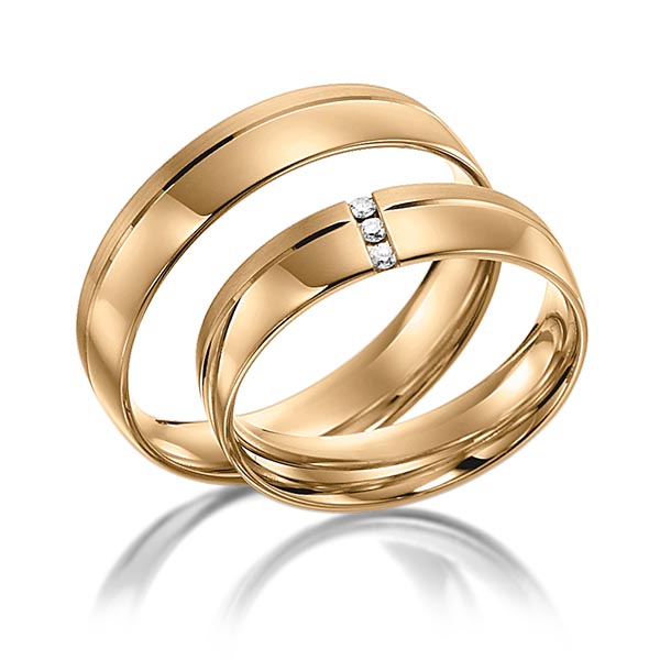 Trouwringen - Rosé goud - S-1105-4
