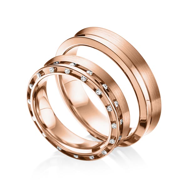 Trouwringen - Rood goud - A-6009-4