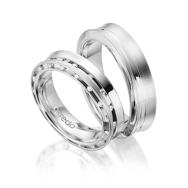 Trouwringen - Wit goud - A-6009-7