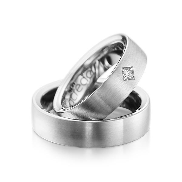 Trouwringen - Wit goud - A-1073-12