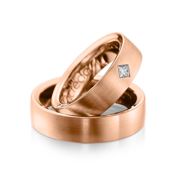Trouwringen - Rood goud - A-1073-10
