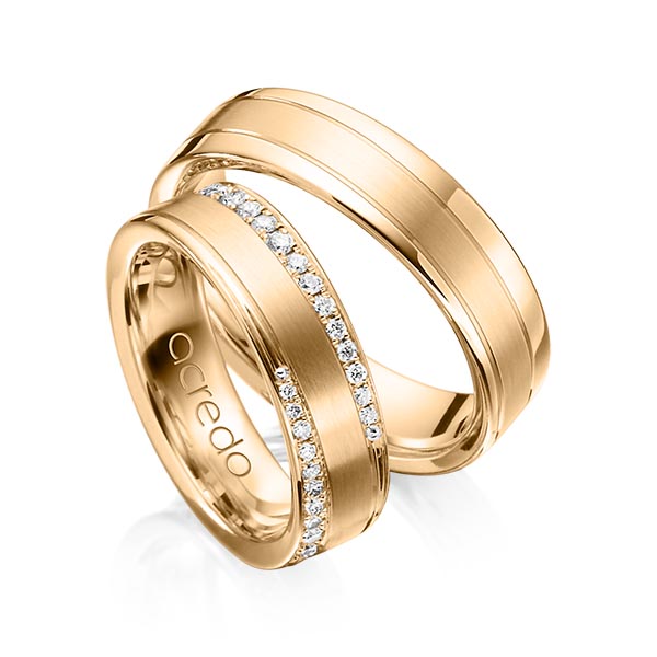 Trouwringen - Rosé goud - A-1162-3